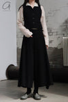 M.A+ front button drooping wide leg pants PW481 CWP1